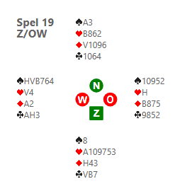Bridge hand diagram